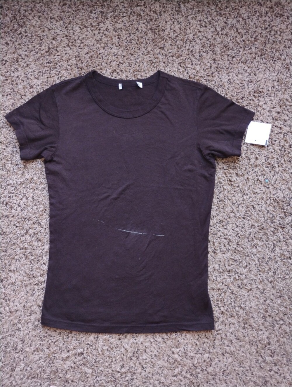 Buck Mason Espresso Dark Brown Cotton Crew Neck T-Shirt XS NWOT